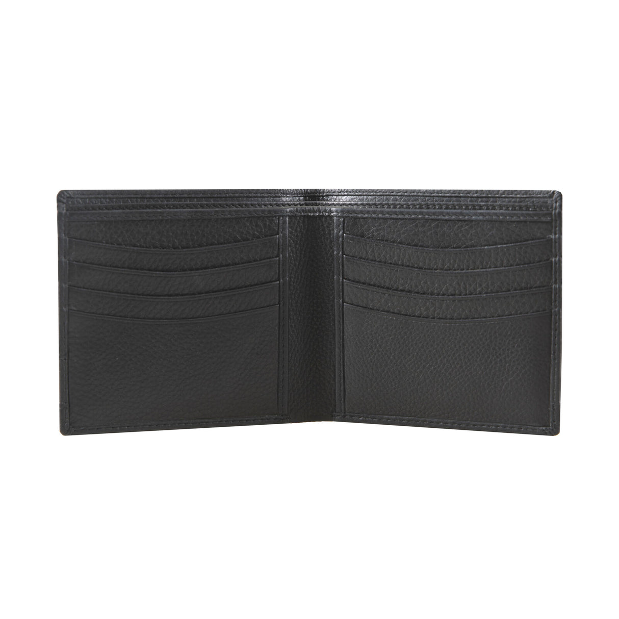 Dents Men's Pebble Grain Leather Bifold Wallet with RFID Blocking - Black