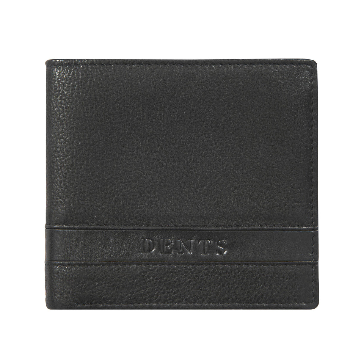 Dents Men's Pebble Grain Leather Bifold Wallet with RFID Blocking - Black