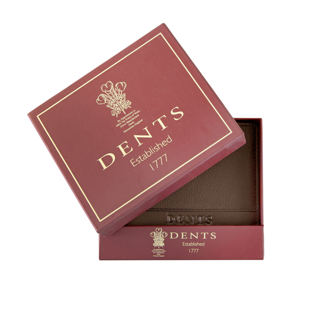 Dents Men's Pebble Grain Leather Bifold Wallet with Coin Purse & 5 Card Pockets - Tan