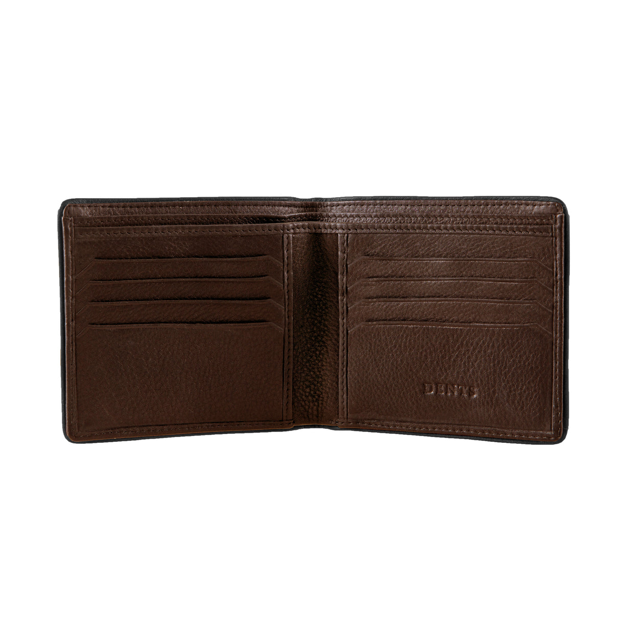 Dents RFID Two-Colour Pebble Grain Leather Bifold Wallet Card Holder - Tan