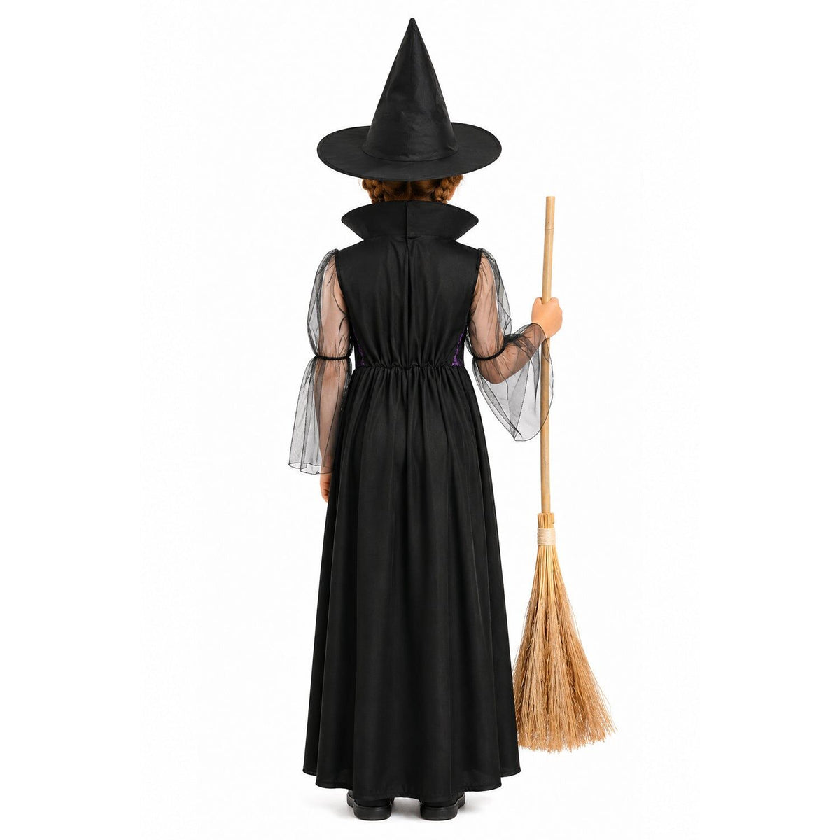 Gothic Witch Family Costume Set - Womens & Girls Group Halloween Fancy Dress