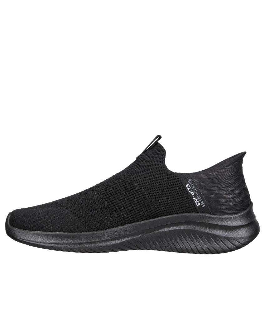 Skechers Mens Hands Free Slip-Ins Ultra Flex 3.0 Shoes Smooth Step in Black/Black