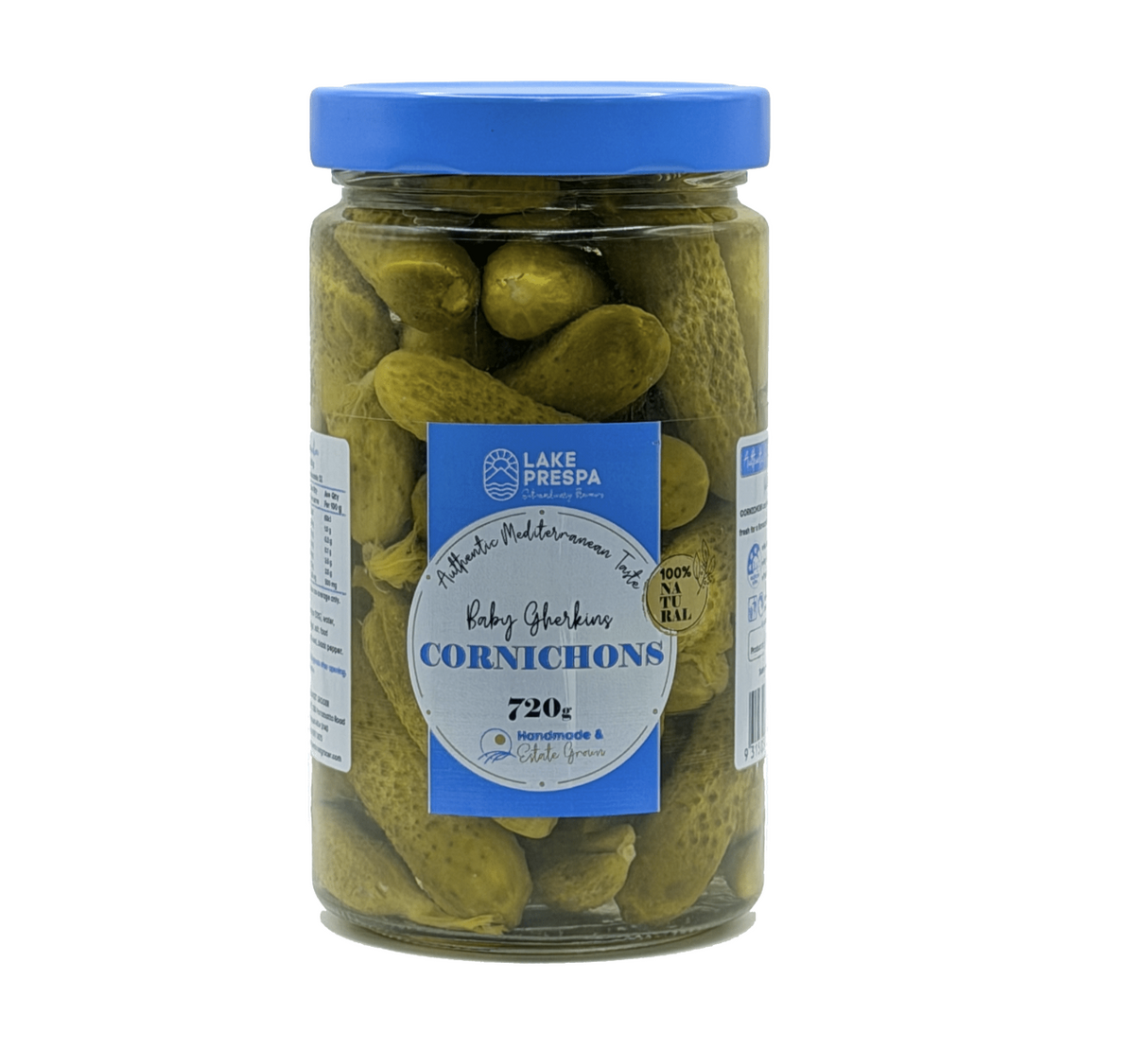 3x 720g Lake Prespa Baby Gherkins Cornichons Pickles Cucumbers - Product of North Macedonia