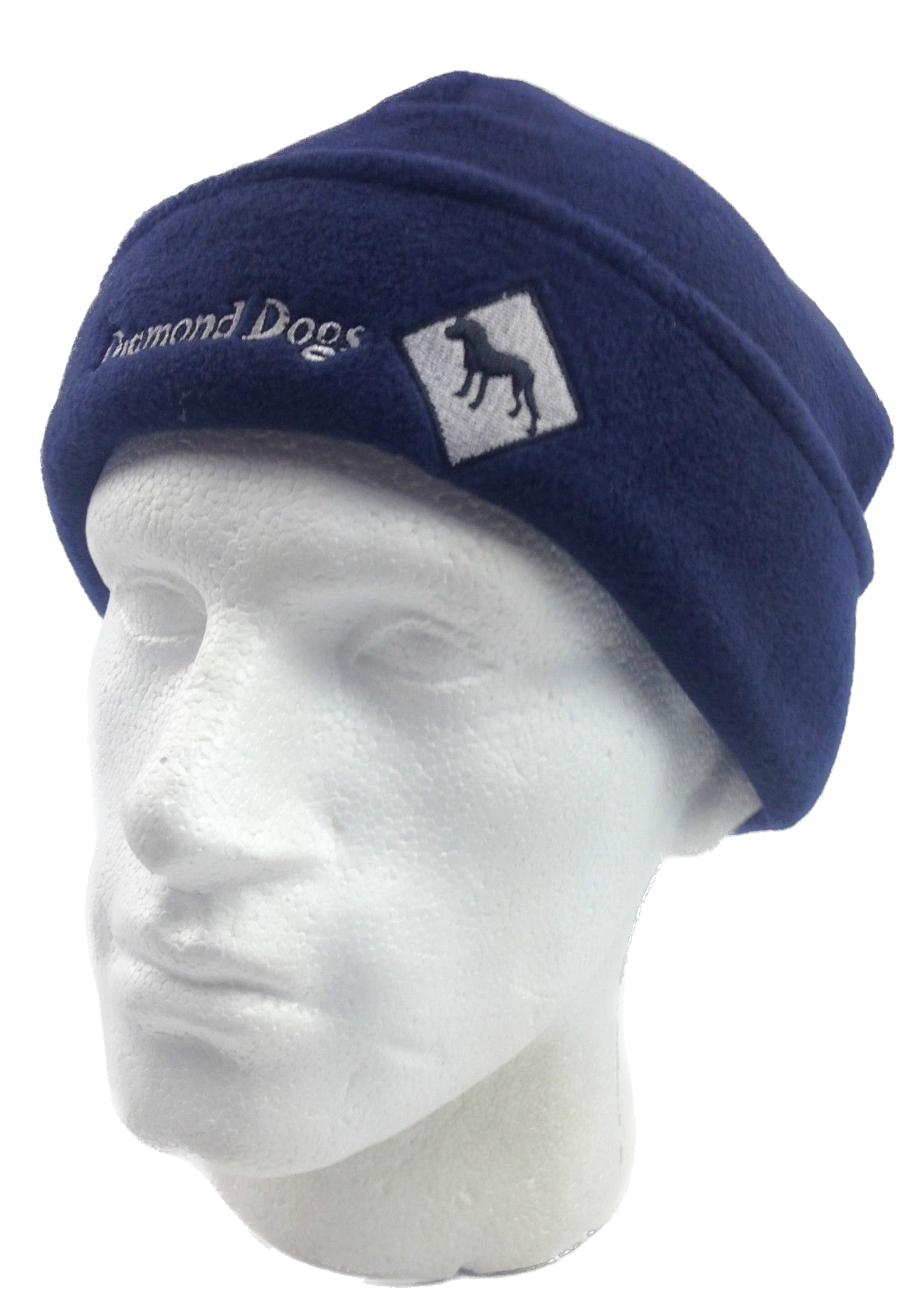 DIAMOND DOGS Beanie Mens - Insulation Polar Fleece Hat - Navy