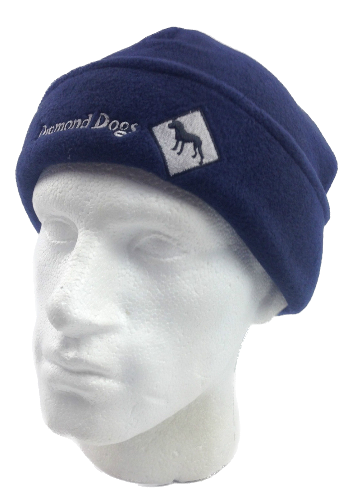 DIAMOND DOGS Beanie Mens - Insulation Polar Fleece Hat - Navy
