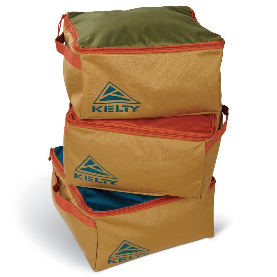 KELTY Car-Go-Box 46.5L Car Boot Organiser 3 Storage Pods Folding Carry Case