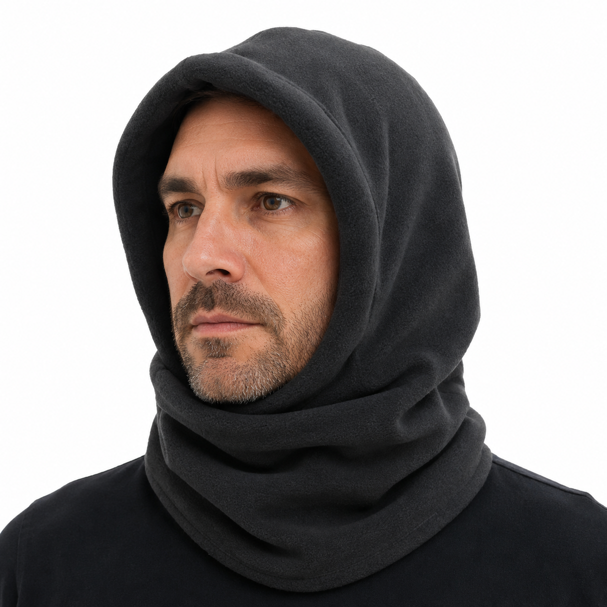 Thermal Fleece Balaclava Hood Mask - Grey (Ski, Snowboard & Motorbike)
