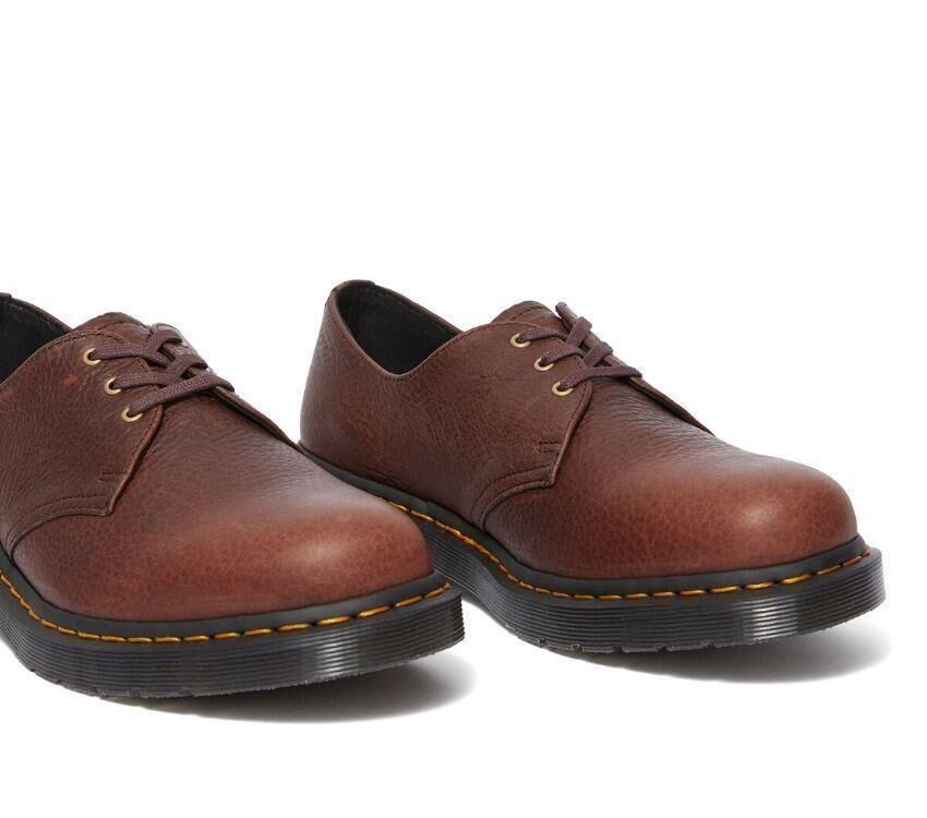 Dr. Martens Unisex 1461 Ambassador Leather 3 Eye Oxford Shoes - Cask Brown