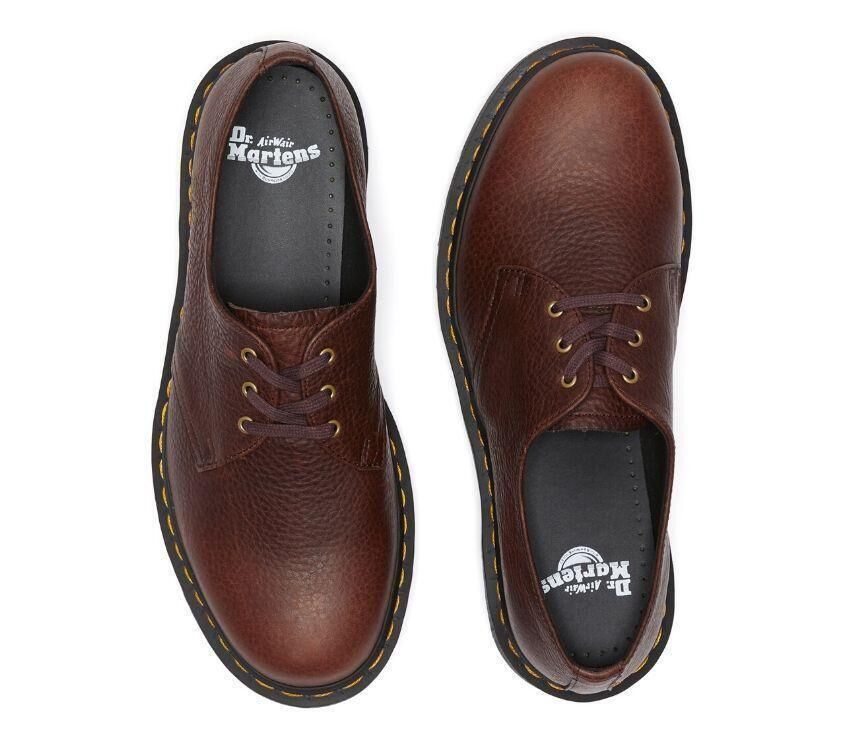 Dr. Martens Unisex 1461 Ambassador Leather 3 Eye Oxford Shoes - Cask Brown