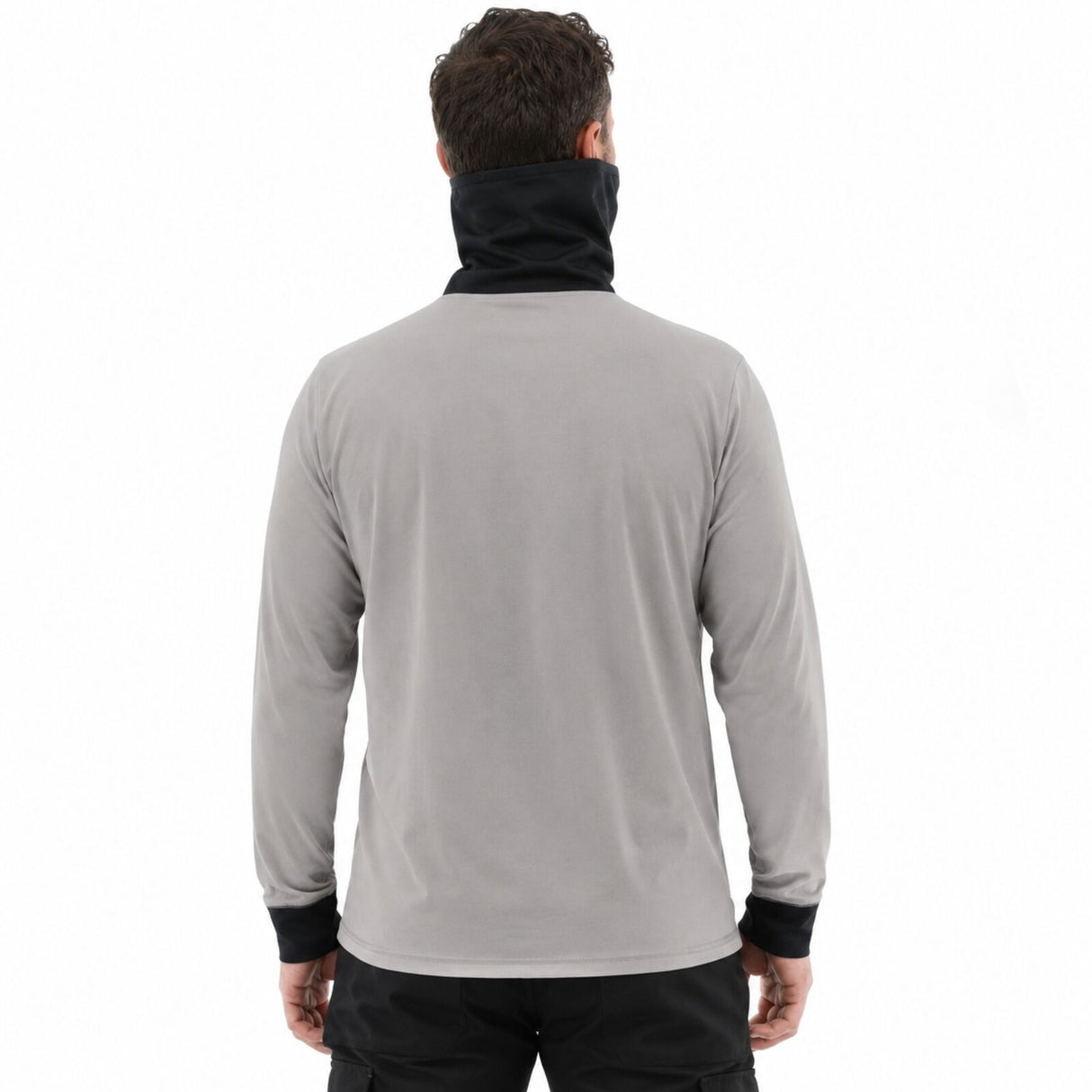 CAT ViralOff Mens Long Sleeve Gaiter Tee Face Covering Quick Dry - Drizzle