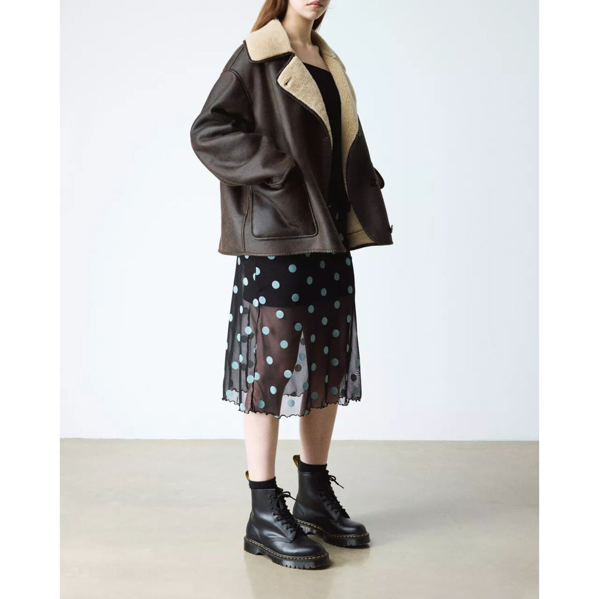 Dr. Martens 1460 Bex Smooth Leather Boots (8 Eye Platform Shoes) - Black