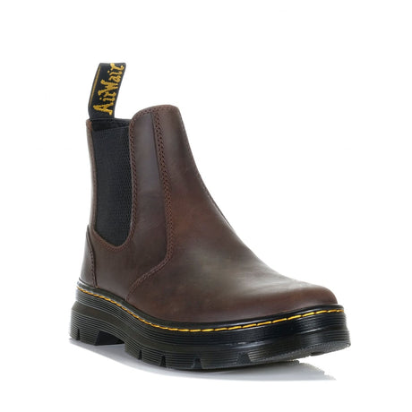 Dr Martens Embury Tract Chelsea Crazy Horse Leather Boots Shoes in Dark Brown