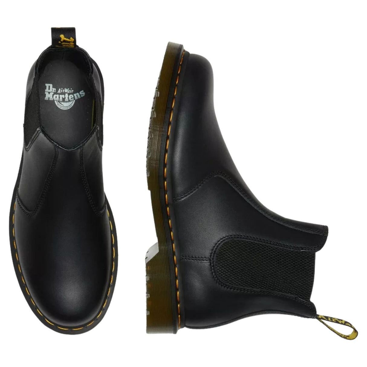 Dr. Martens 2976 Chelsea Boots Nappa Leather Goodyear Welt AirWair Sole in Black