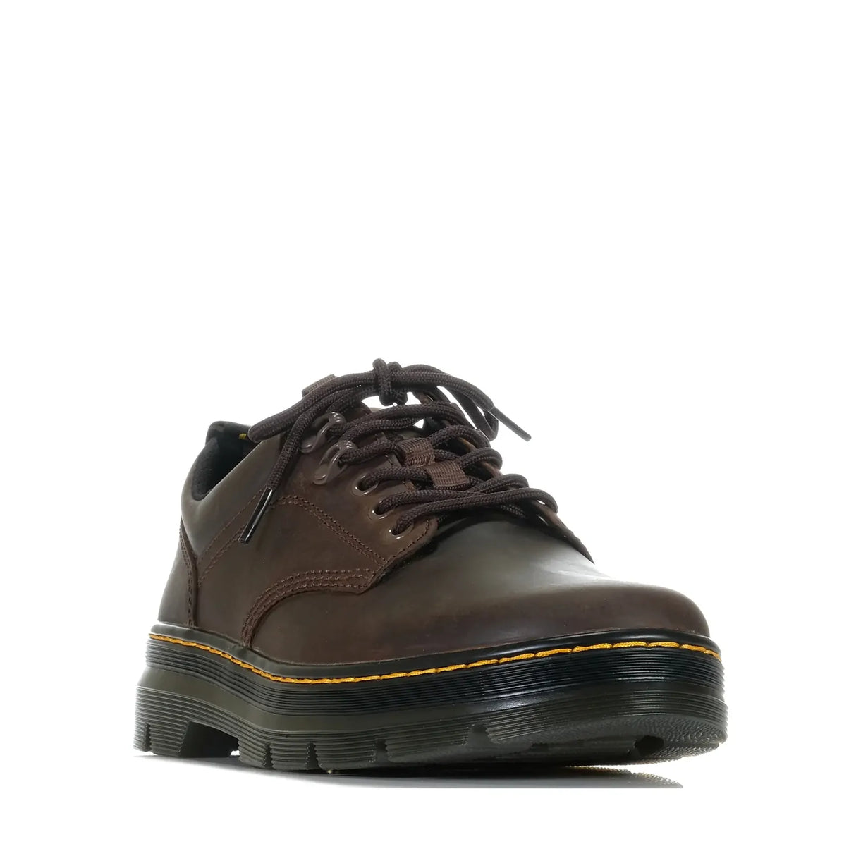 Dr. Martens Reeder 5 Tie Shoe Crazy Horse Leather Shoes in Dark Brown
