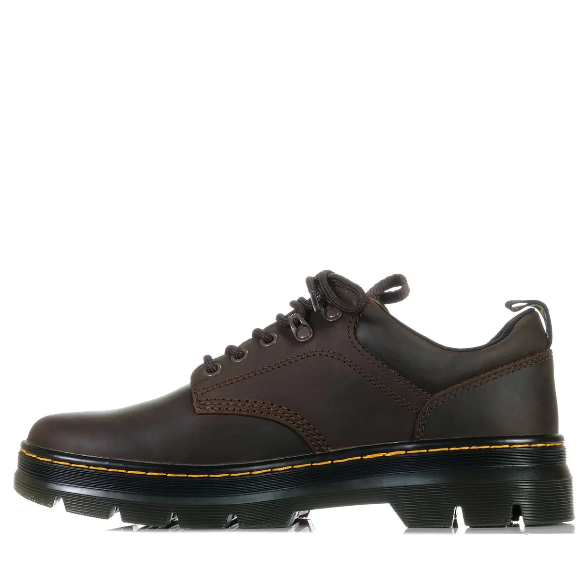 Dr. Martens Reeder 5 Tie Shoe Crazy Horse Leather Shoes in Dark Brown