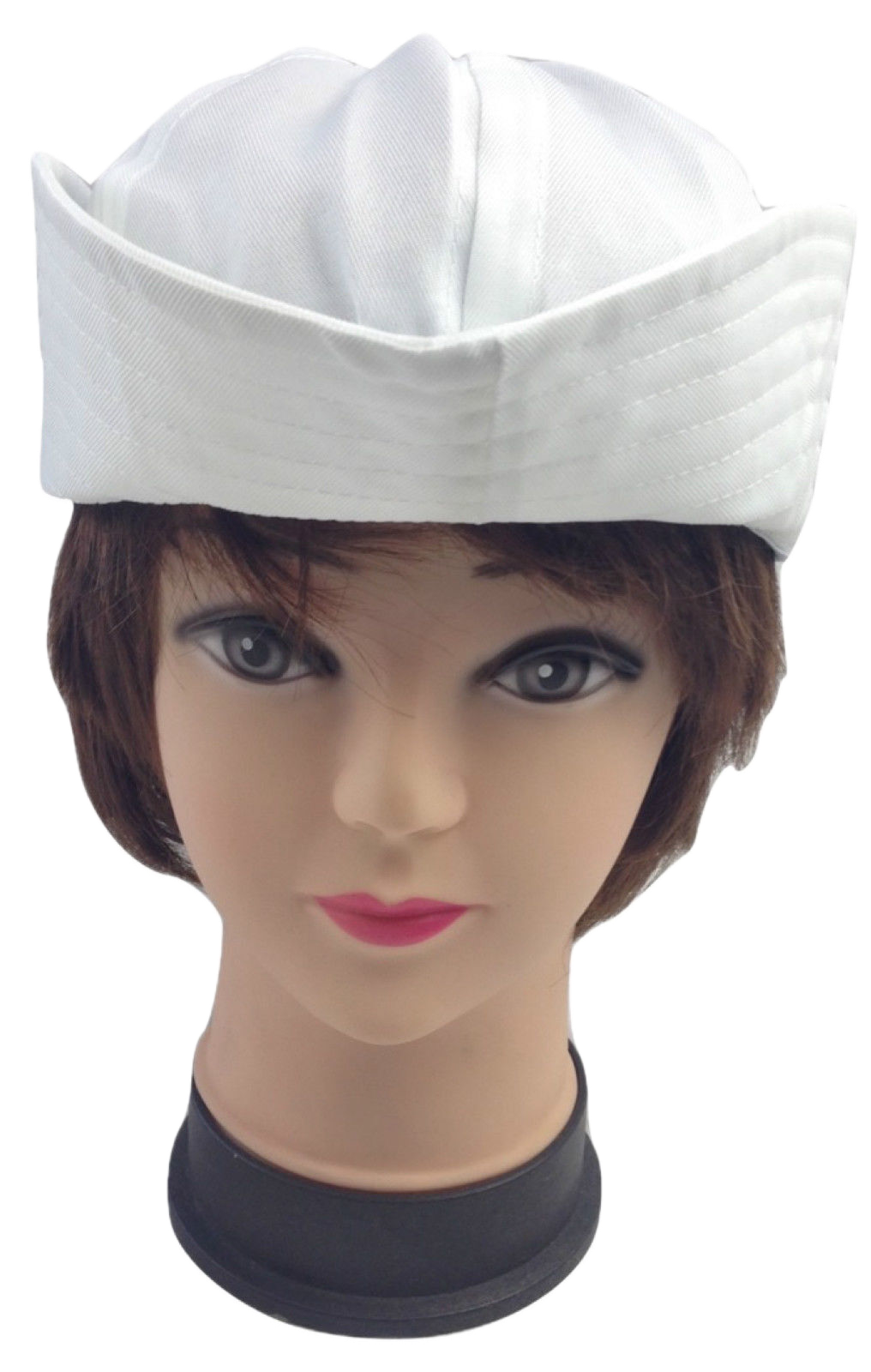 White Sailor/Marine Gob Hat - Unisex Navy/Hens Night Captain (Halloween & Fancy Dress)