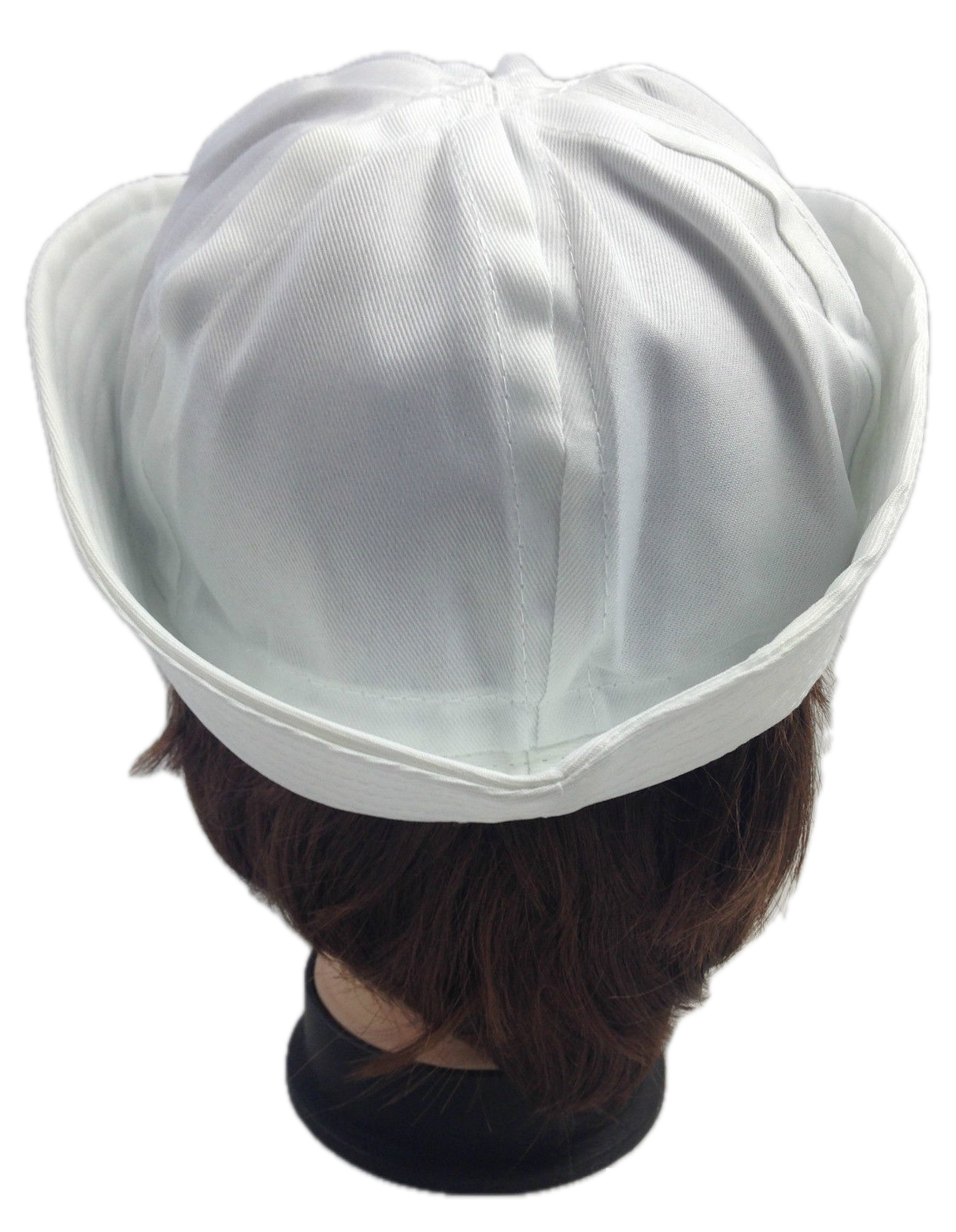 White Sailor/Marine Gob Hat - Unisex Navy/Hens Night Captain (Halloween & Fancy Dress)