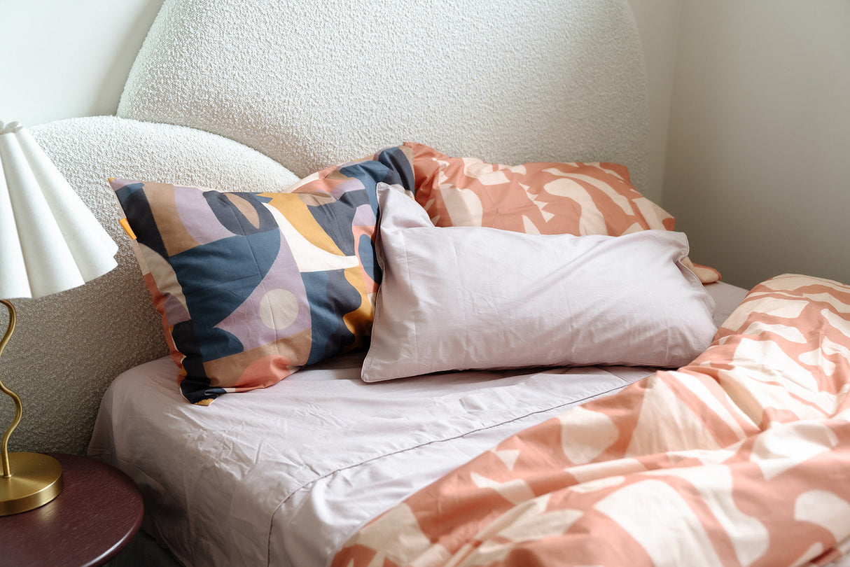 100% Cloud Cotton Duvet Quilt Cover Set w/ 2 Pillow Cases in Dream