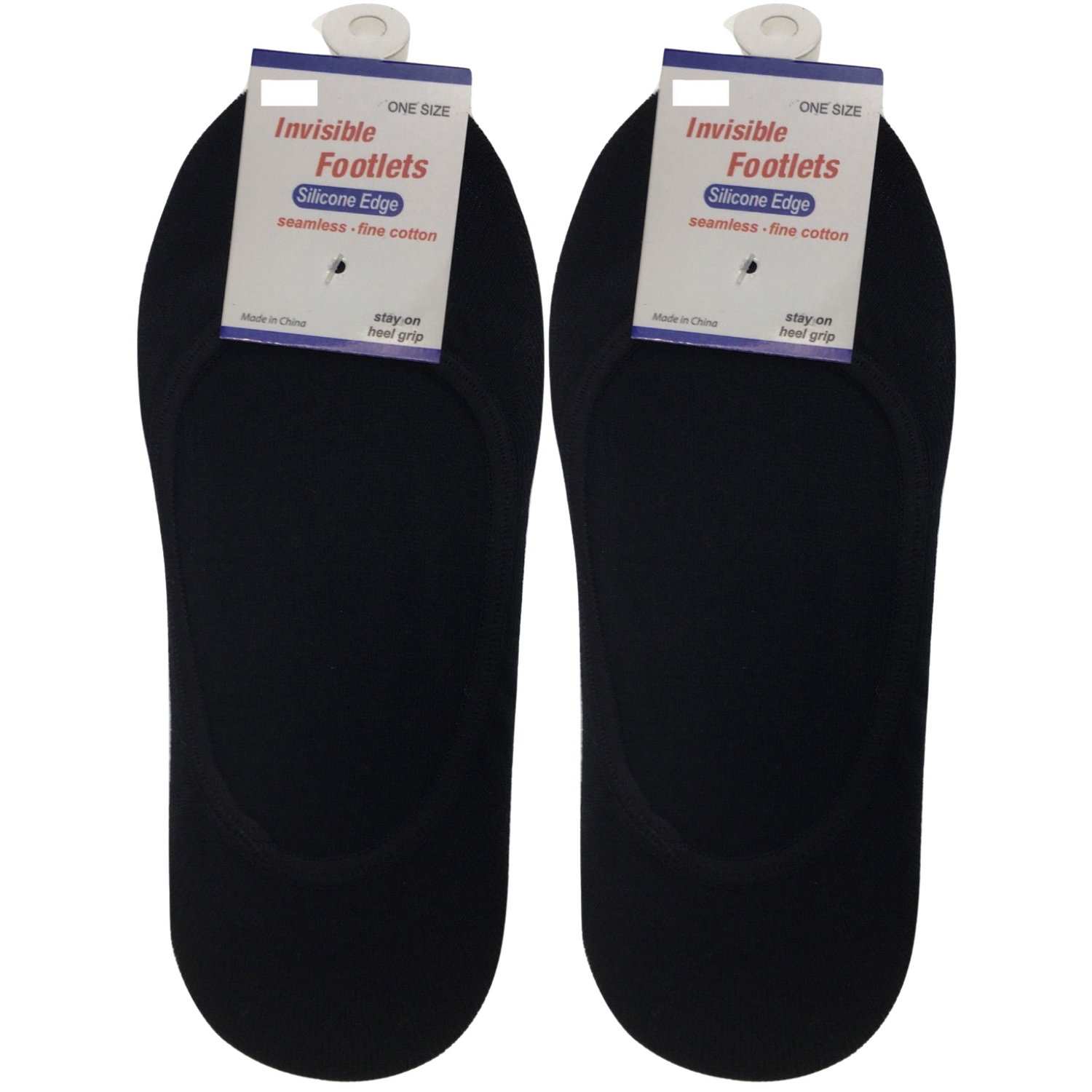 2x NO SHOW COTTON SOCKS Non Slip Heel Grip Low Cut Invisible Footlet Seamless - Charcoal - 2-8