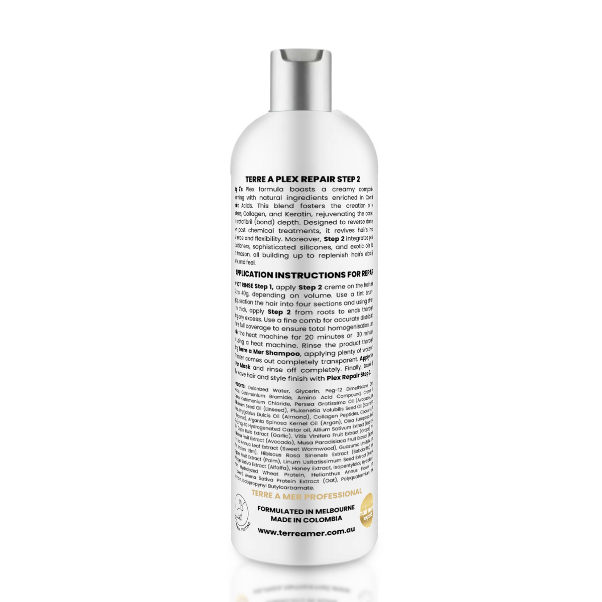 terreamer Plex Repair Step 2 500ml - Hair Bond Treatment (Amino Acids, Collagen & Keratin)