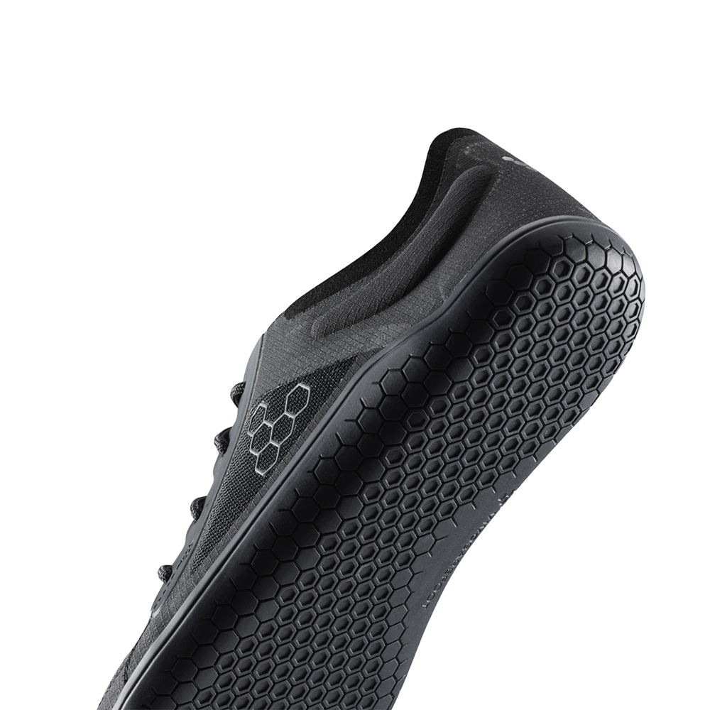 Vivobarefoot Mens Primus Lite IV Barefoot Shoes - Obsidan Black (Lightweight Recycled Runners)
