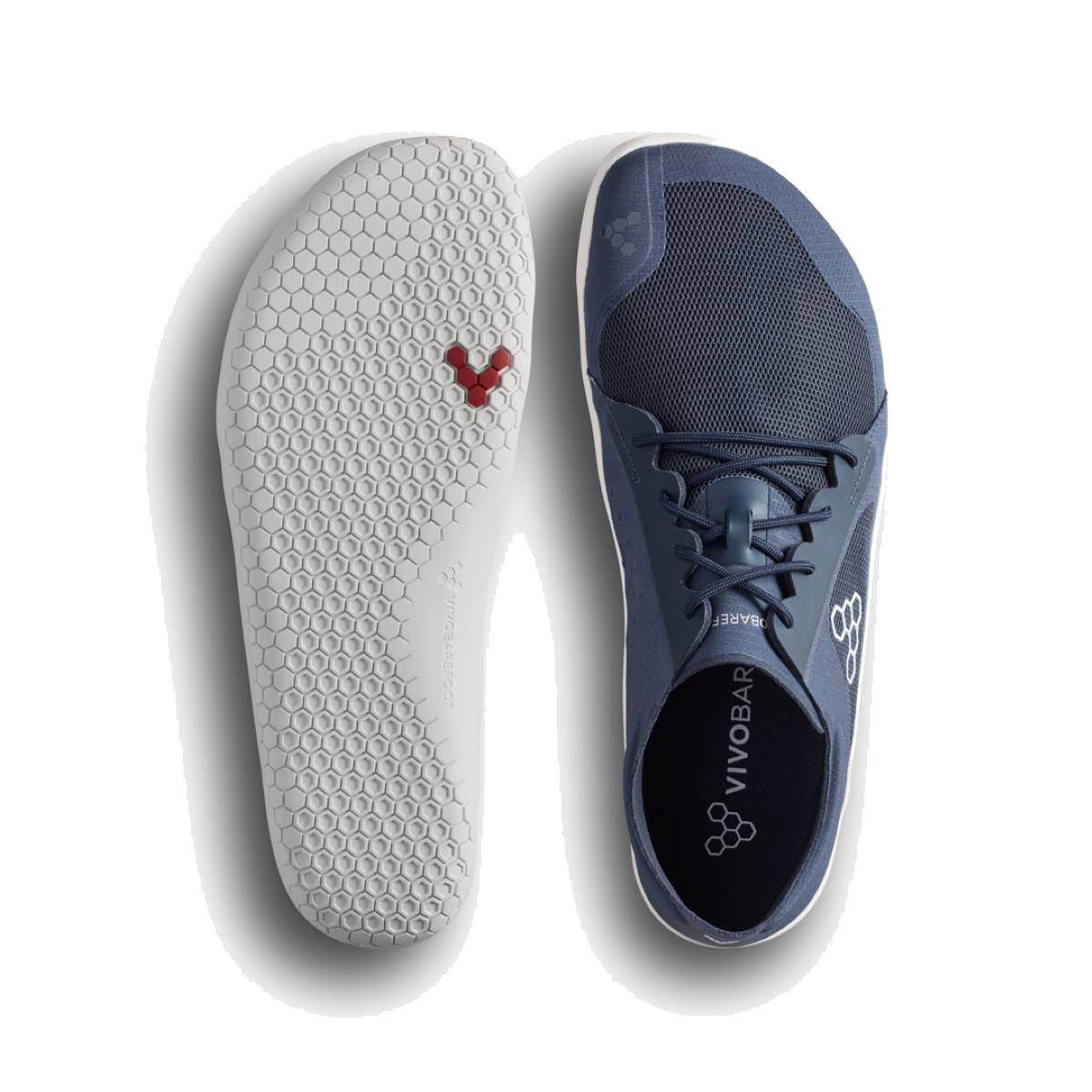 Vivobarefoot Mens Primus Lite IV Barefoot Shoes - Midnight Blue (Lightweight Recycled Runners)
