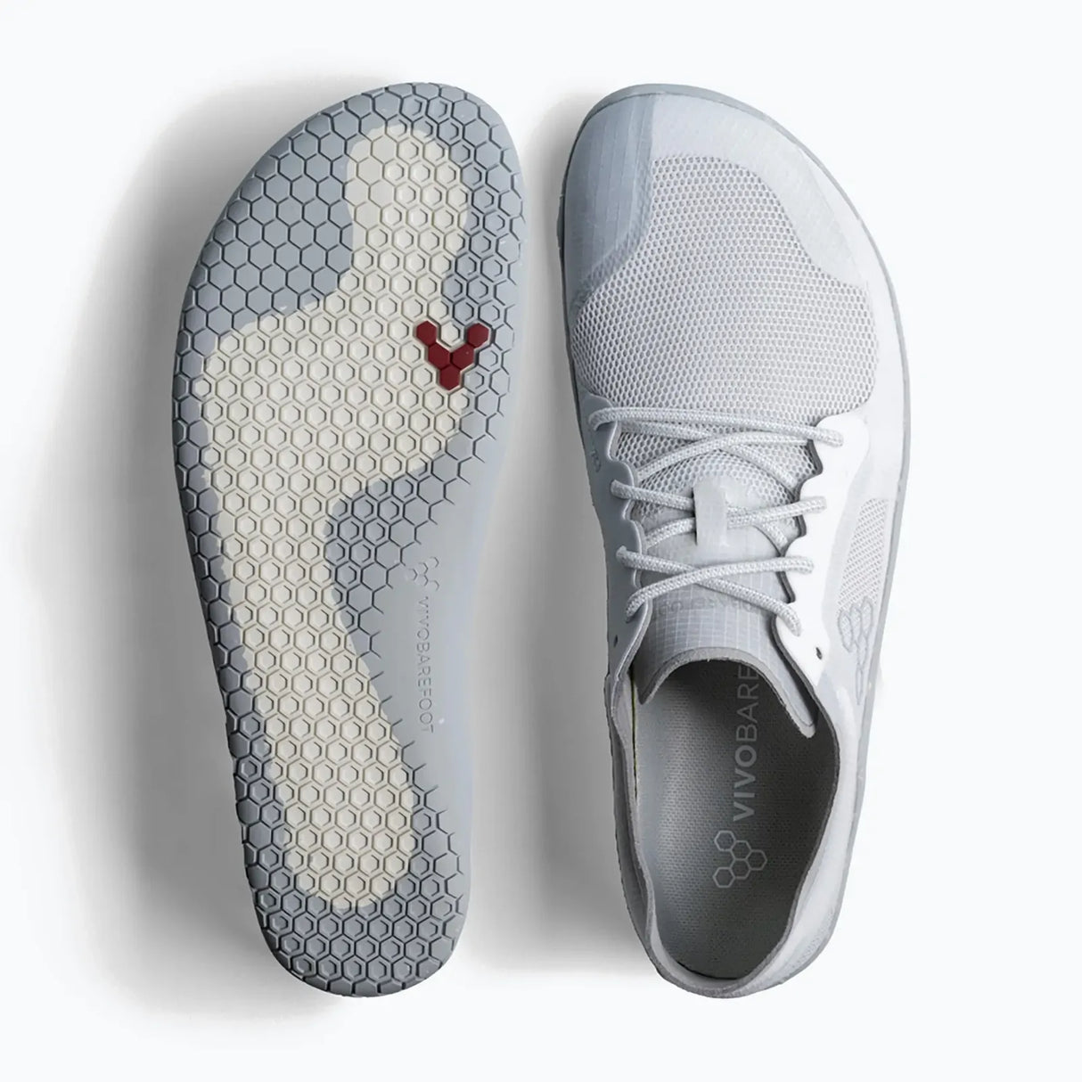 Vivobarefoot Primus Lite 3.5 Mens Barefoot Shoes Lightweight Recycled Materials in Mineral