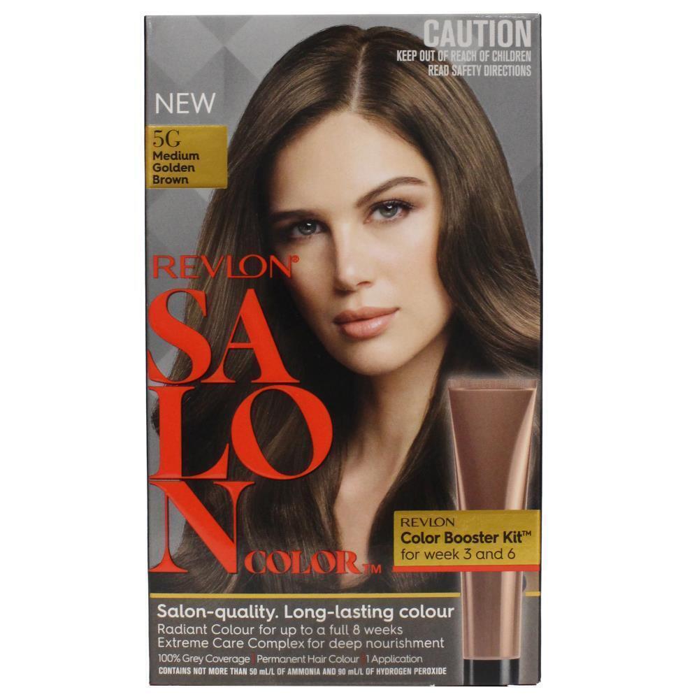 REVLON Salon Hair Colour 5G Medium - Golden Brown