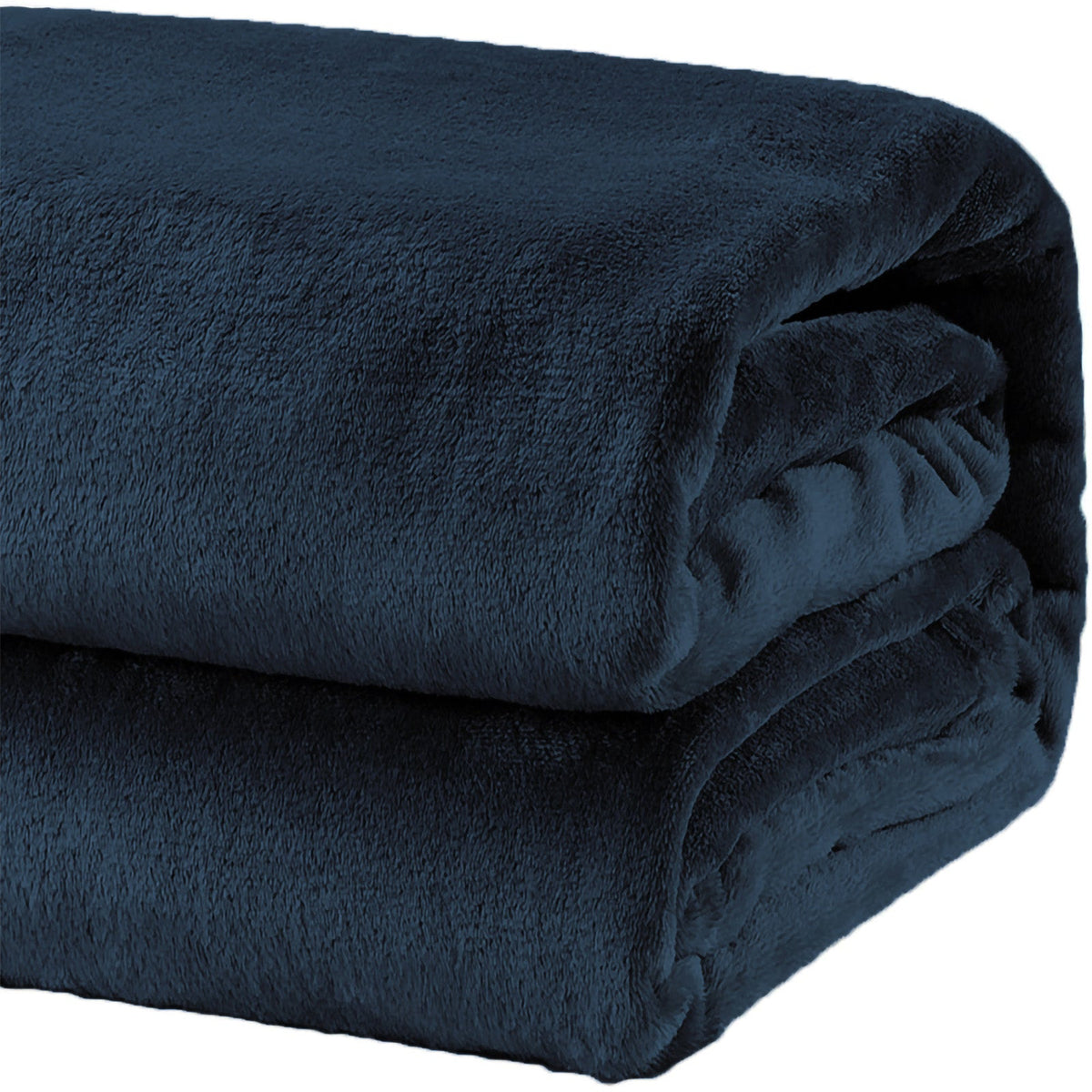 Renee Taylor Heavy Weight Acrylic Mink Blanket - Indigo (220 x 240cm)