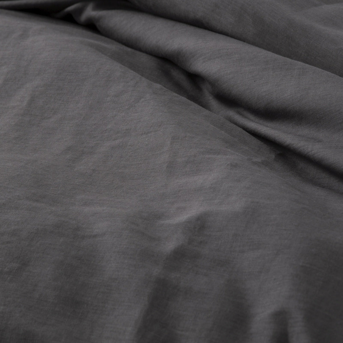 Renee Taylor Cavallo Stonewashed French Linen Quilt Cover Set - Magnet