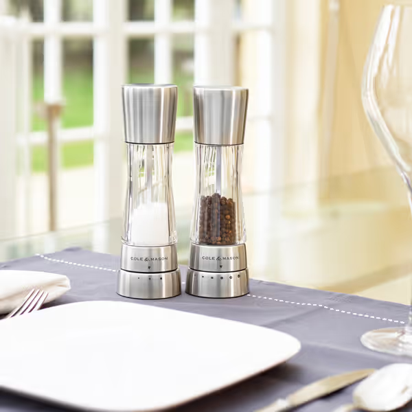 Cole & Mason Derwent Salt & Pepper Shaker Mill Gift Set - Stainless Steel
