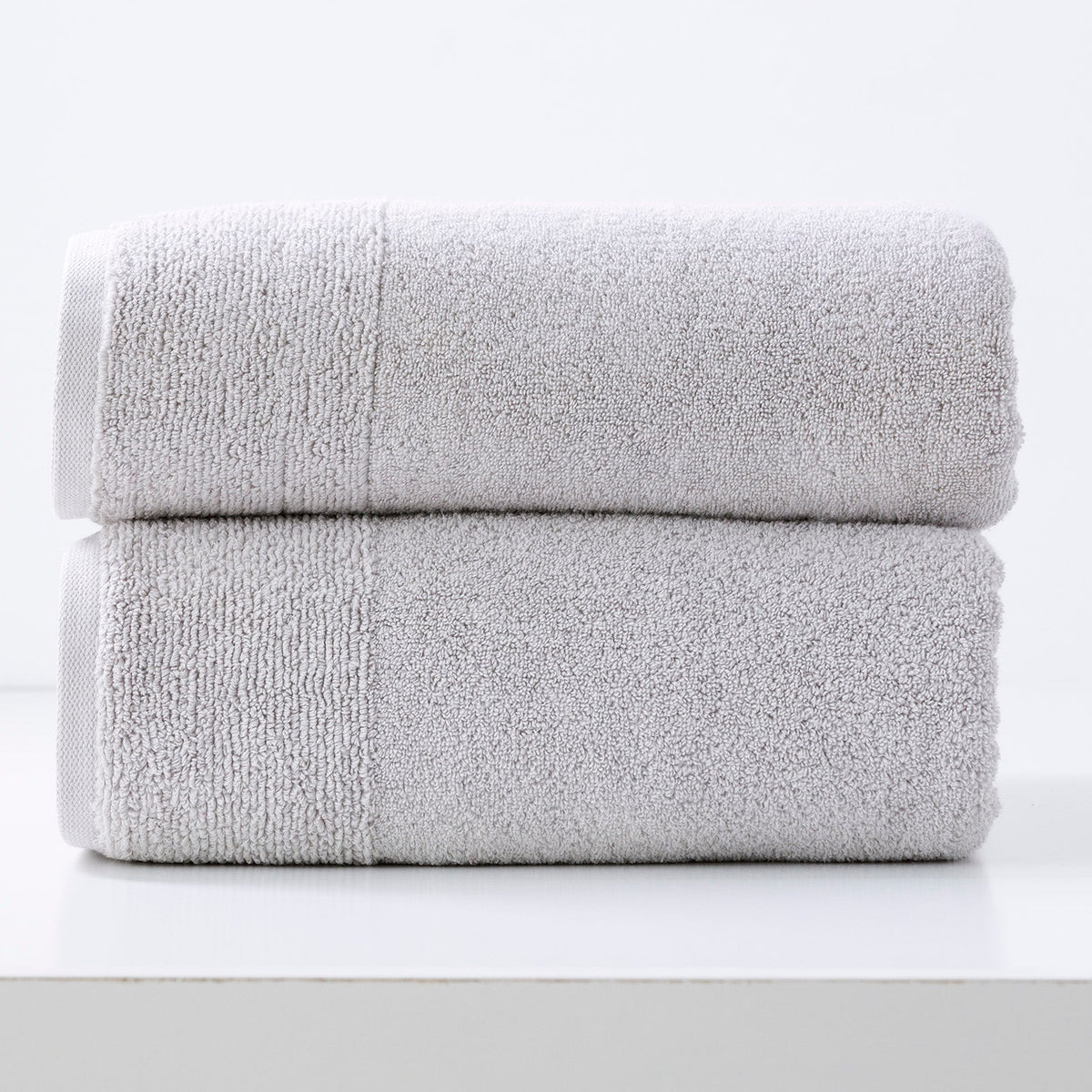Renee Taylor Aireys 650 GSM Zero Twist Cotton Bath Towel Set - Vapour (2 to 14 Piece Packs)