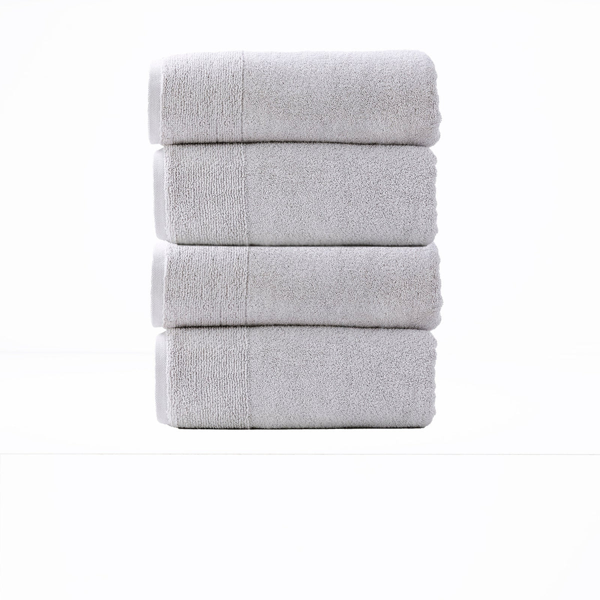 Renee Taylor Aireys 650 GSM Zero Twist Cotton Bath Towel Set - Vapour (2 to 14 Piece Packs)