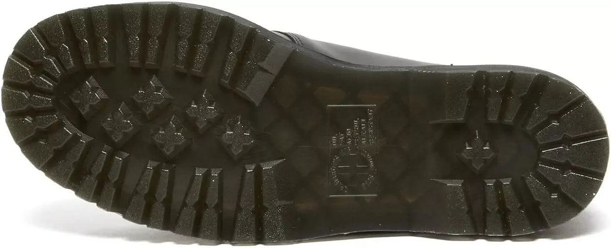 Dr. Martens Ramsey Platform Leather Creeper Oxford Shoes 3 Tie in Black Smooth