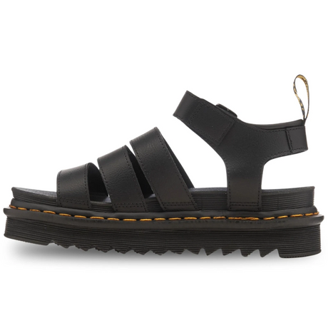 Dr. Martens Womens 3 Strap Blaire Athena Leather Sandals - Black