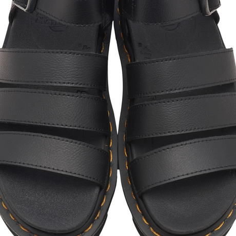 Dr. Martens Womens 3 Strap Blaire Athena Leather Sandals - Black