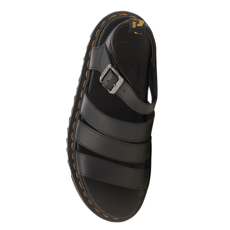 Dr. Martens Womens 3 Strap Blaire Athena Leather Sandals - Black