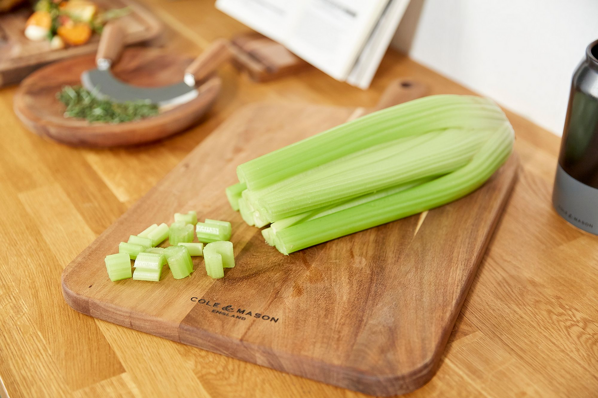 Cole & Mason Barkway Acacia Chopping & Serving Board - Large (D52.2 x W32.2 x H2.1cm)