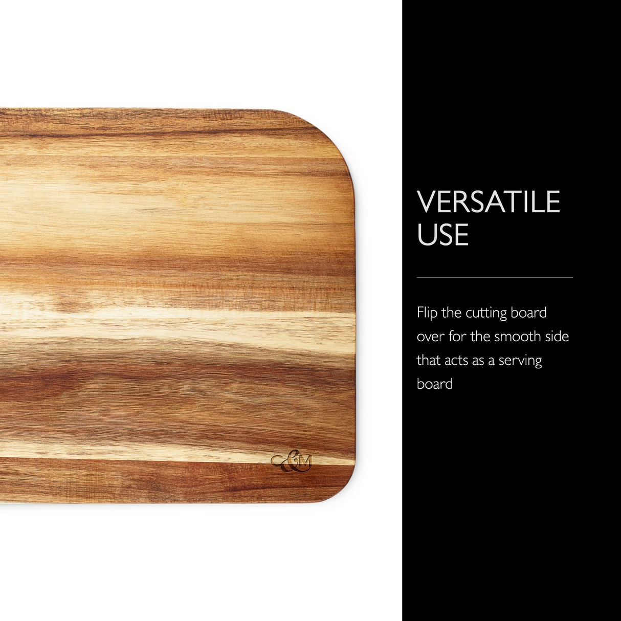 Cole & Mason Berden Acacia Carving Cutting Chopping Serving Board