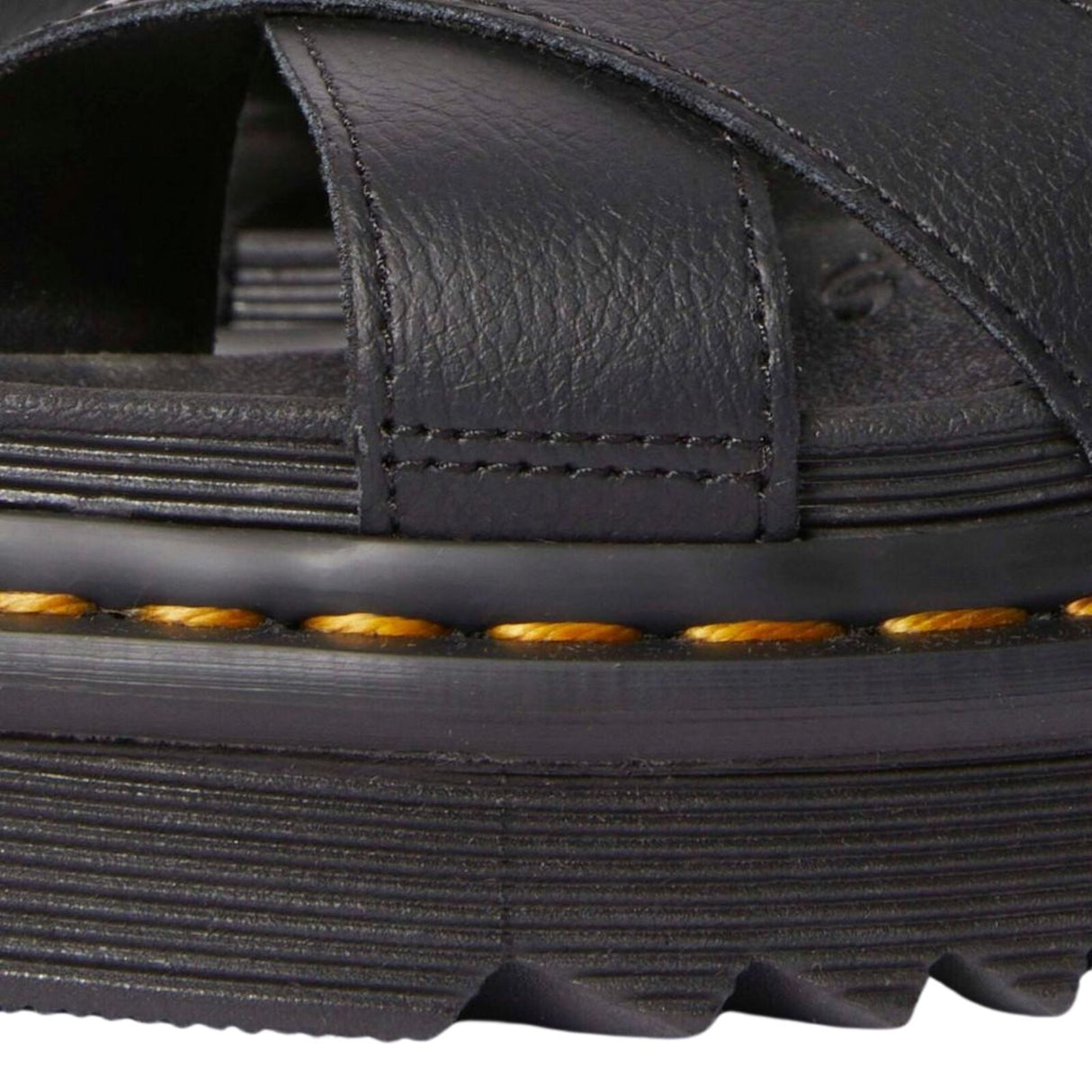 Dr. Martens Voss II Sandals Athena Leather Adjustable Straps EVA Sole in Black