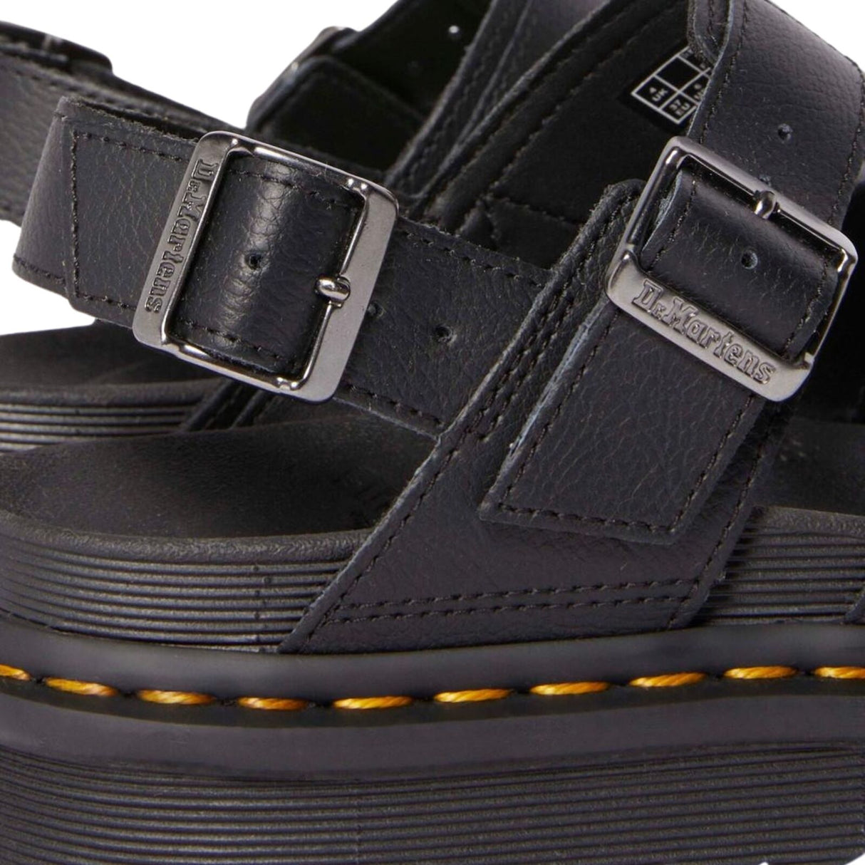 Dr. Martens Voss II Sandals Athena Leather Adjustable Straps EVA Sole in Black