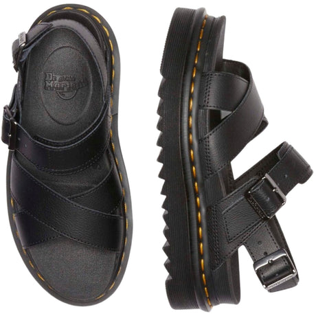 Dr. Martens Voss II Sandals Athena Leather Adjustable Straps EVA Sole in Black