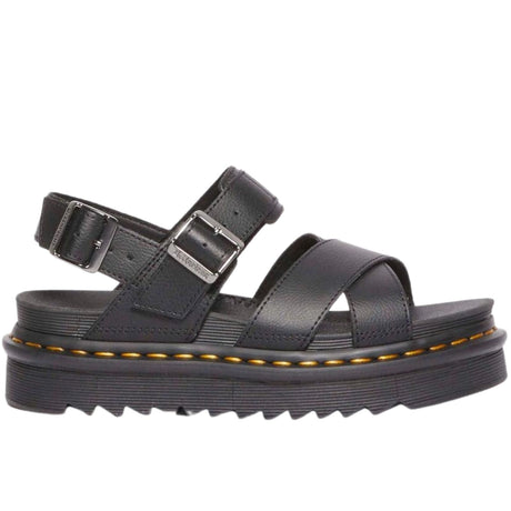 Dr. Martens Voss II Sandals Athena Leather Adjustable Straps EVA Sole in Black