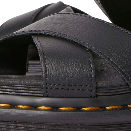 Dr. Martens Voss II Sandals Athena Leather Adjustable Straps EVA Sole in Black