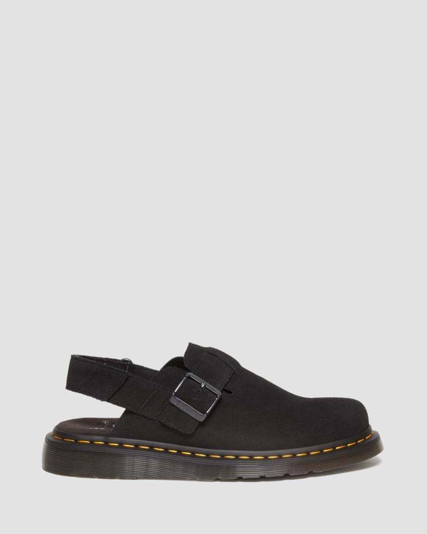 Dr. Martens Jorge II Sling Back Shoes Sandals Slip On in Black Suede