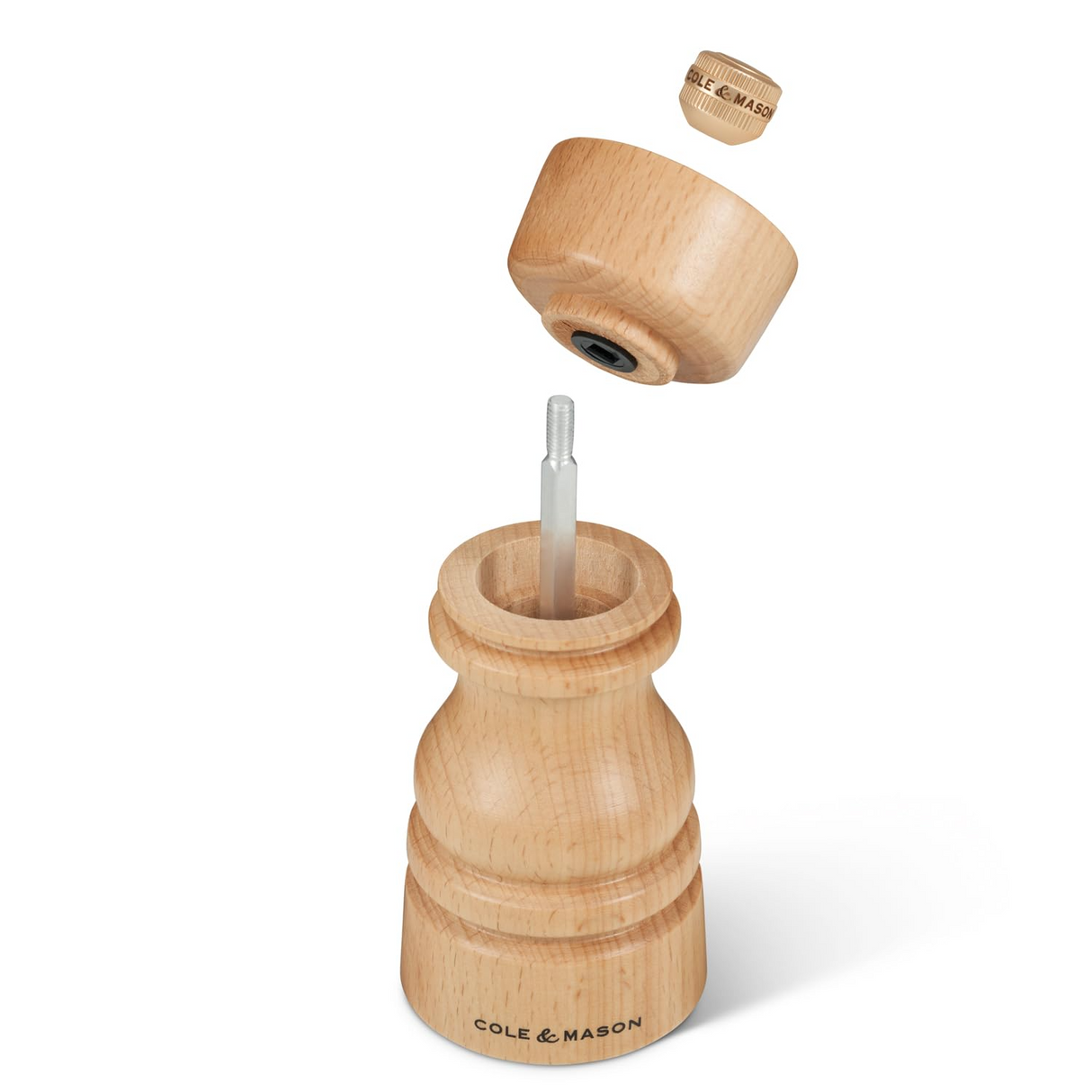 Cole & Mason London Salt & Pepper Shaker Mill Gift Set - Natural Beech - 130mm