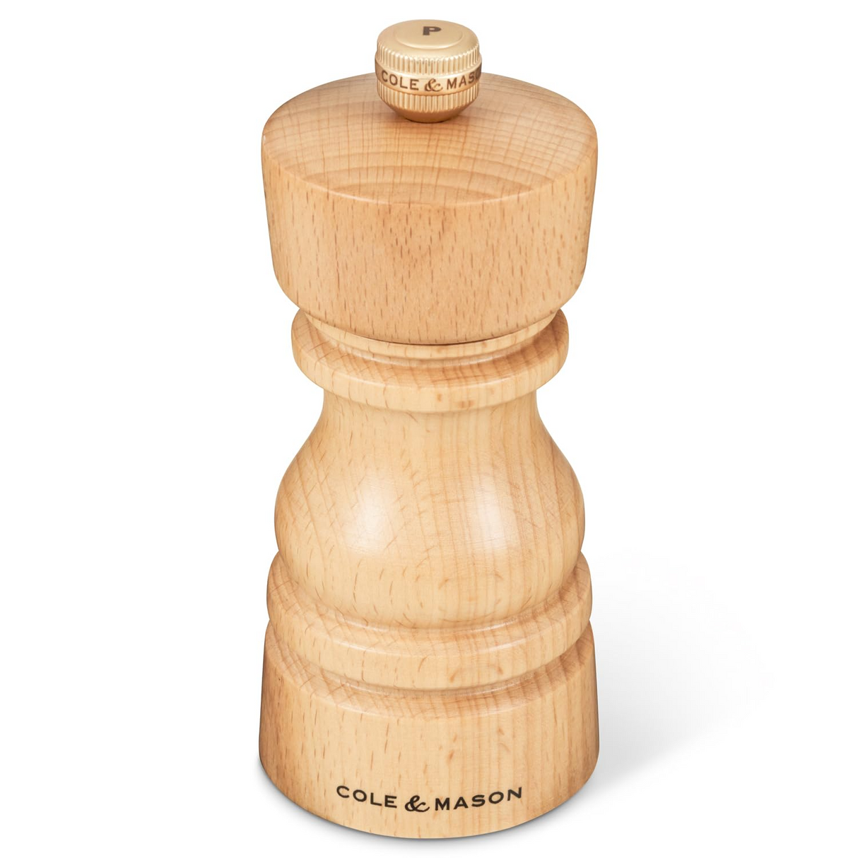 Cole & Mason London Salt & Pepper Shaker Mill Gift Set - Natural Beech - 130mm