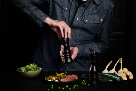 Cole & Mason London Salt & Pepper Shakers Mills Chocolate Wood Gift Set - 18cm