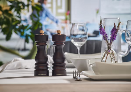 Cole & Mason London Salt & Pepper Shakers Mills Chocolate Wood Gift Set - 18cm