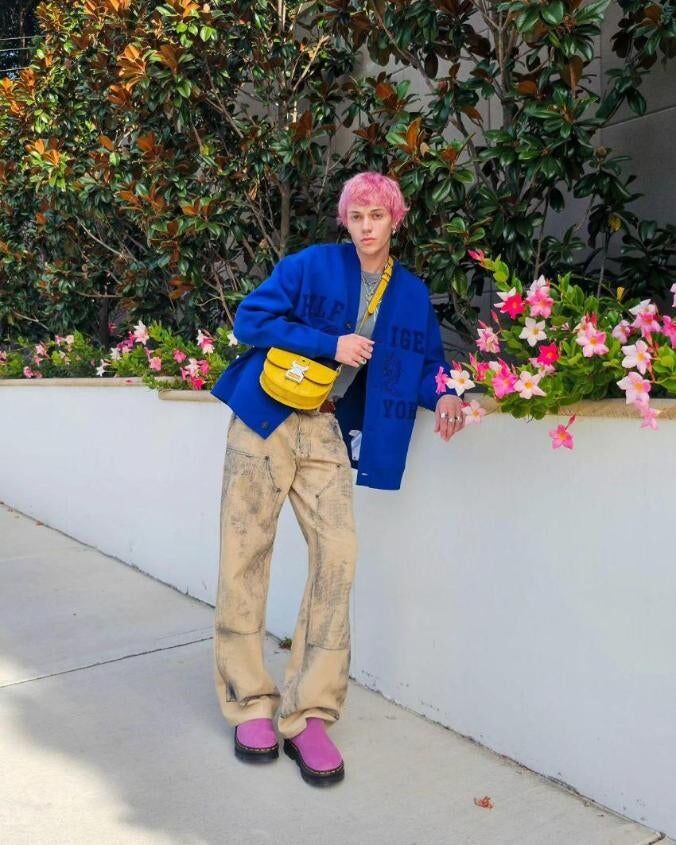 Dr. Martens Zebzag Mule Clog Slide Suede Slip On in Muted Purple